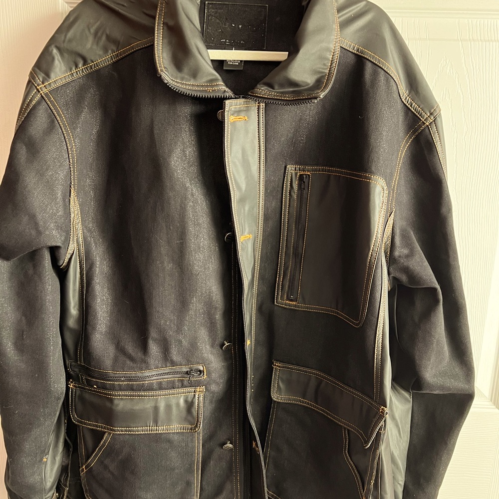 Vintage VEEZO  Denim Zip & Button up Jacket w/pockets